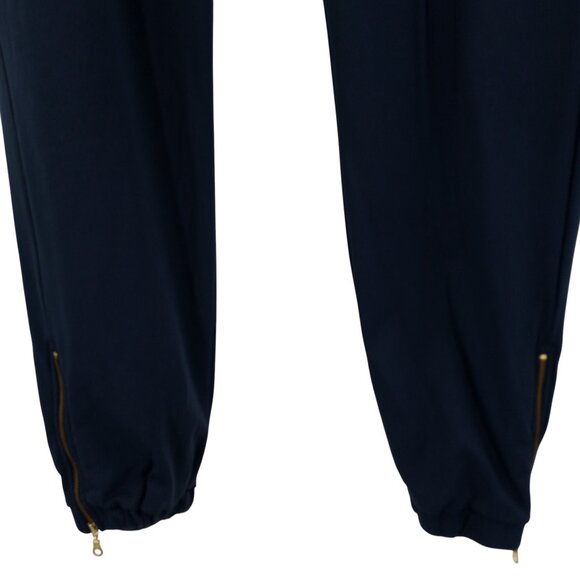Zyia Everywhere Zipper Joggers Size M Active Blue Stretch Pockets Pants Workout - Picture 6 of 12